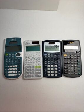 Texa’s Scientific Calculator Lot - Mixed Colors (4pcs)